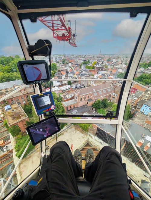 Antibots DCS60 + CAM61 zicht vanuit cabine - Uperio