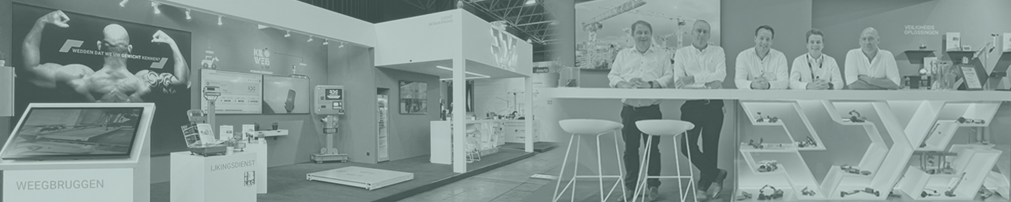 This is a photo of the stand of RDS Weighing & Safety and the employees at MATEXPO2025