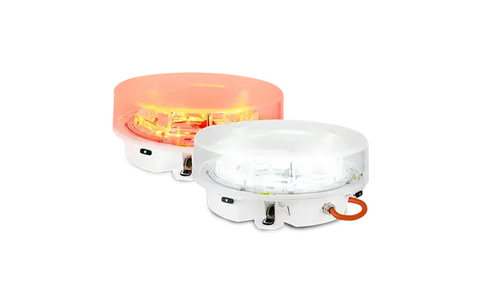 Voici une image de notre balisage lumineux jour/nuit.