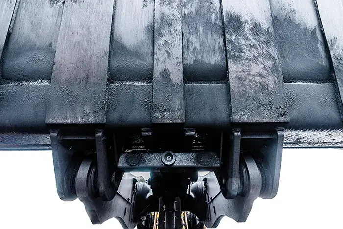 Caméra Famos Orlaco montée sur chargeuse sur pneus