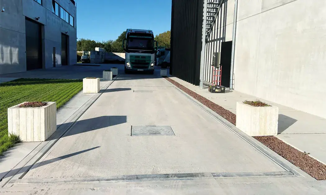 Dit is een voorbeeld van een inbouwweegbrug VBIN-6
