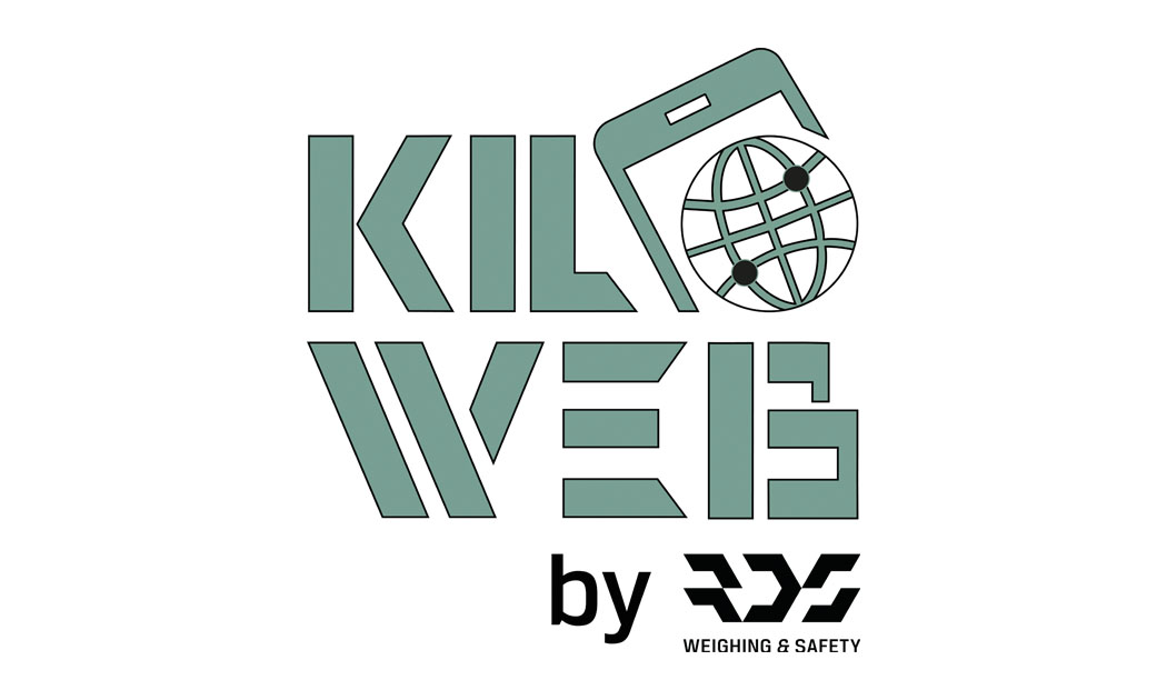 Dit is het logo van de weegsoftware Kiloweb van RDS Weighing & Safety