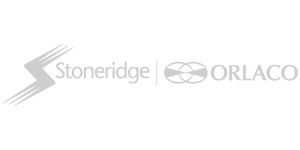 Dit is het logo van Stoneridge Orlaco, partner van RDS Weighing & Safety
