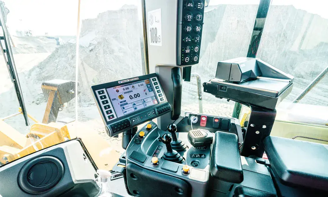 Mobiel weegsysteem in werking