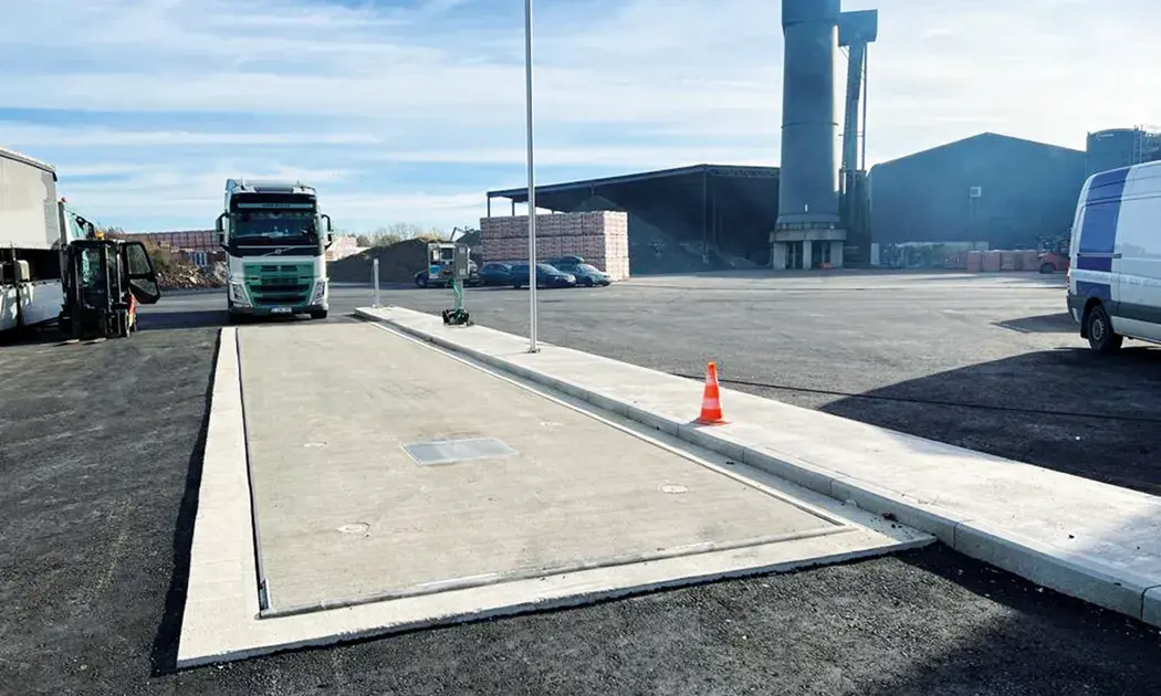 This is an installed Predel pit mounted weighbridge.