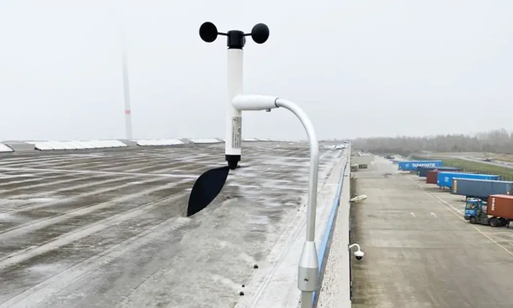 Windmeter gemonteerd en in werking